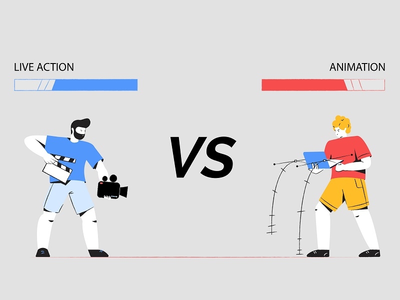 animated video vs Live-action video  